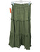 Tuckernuck Size XS Olive Green Cotton Elastic Waist Eyelet Tiered Maxi Skirt Olive Green / XS