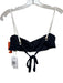 L Space Size M Black & White Nylon Ribbed Trim Detail High Rise Bikini Swimsuit Black & White / M