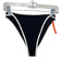 L Space Size M Black & White Nylon Ribbed Trim Detail High Rise Bikini Swimsuit Black & White / M