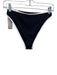 L Space Size M Black & White Nylon Ribbed Trim Detail High Rise Bikini Swimsuit Black & White / M