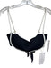 L Space Size M Black & White Nylon Ribbed Trim Detail High Rise Bikini Swimsuit Black & White / M