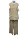 Hyacinth House Size S Tan & Cream Print Cotton Eyelet Shell Print Pants Set Tan & Cream Print / S