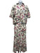 Cleobella Size Small White, Pink, Purple Cotton Button Down Floral Pants Set White, Pink, Purple / Small