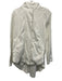 Ciao Milano Size S White Cotton Snaps Long Sleeve Detachable Hood Jacket White / S