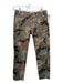 Nili Lotan Size 0 Brown, Black, Green Cotton Camo Mid Rise Frayed Pants Brown, Black, Green / 0