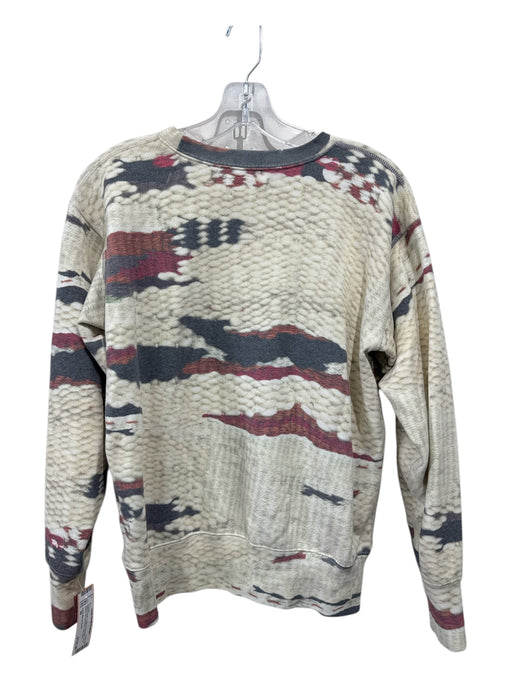 Isabel Marant Etoile Size 36 White & Multi Cotton & Polyester Crew Neck Sweater White & Multi / 36