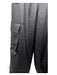 Tibi Size XS Black Triacetate & Polyester Elastic Waist Satin Jogger Pants Black / XS