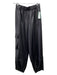 Tibi Size XS Black Triacetate & Polyester Elastic Waist Satin Jogger Pants Black / XS