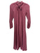 XiRENA Size XS Rose Pink Cotton Blend Long Sleeve Tie V Neck 1/4 Button Dress Rose Pink / XS