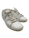 Saint Laurent Shoe Size 40 White Leather Upper Lace Up Paneled Low Top Sneakers White / 40