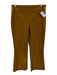 Vince Size 6 Tan Brown Viscose Blend High Rise Side Zip Boot Cut Pants Tan Brown / 6