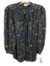 AG Adriano Goldschmied Size Small Navy, Green, Orange Rayon Blend Floral Top Navy, Green, Orange / Small