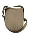 Chloe Taupe Gray Leather Magnetic Closure Grained Gold Hardware Crossbody Bag Taupe Gray / Small