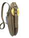 Chloe Taupe Gray Leather Magnetic Closure Grained Gold Hardware Crossbody Bag Taupe Gray / Small