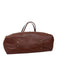 Annabel Ingall Brown Leather Gold Tone Hardware Two Straps Open Top Tote Bag Brown