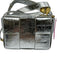 Tiffany & Fred Silver Leather Shiny Crinkle Crossbody Magnetic Flap Close Bag Silver / S