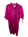Sara Campbell Size M Fuscia Pink Cotton Ruffle Detail Long Sleeve Dress Fuscia Pink / M