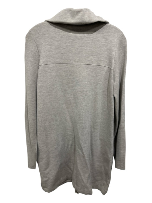 Akris Punto Size 8 Light Gray Wool Zipper Pockets Long Sleeve Jacket Light Gray / 8