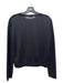 Akris Size Est L Black Cashmere Blend Button Down Velvet Stripe Cardigan Black / Est L