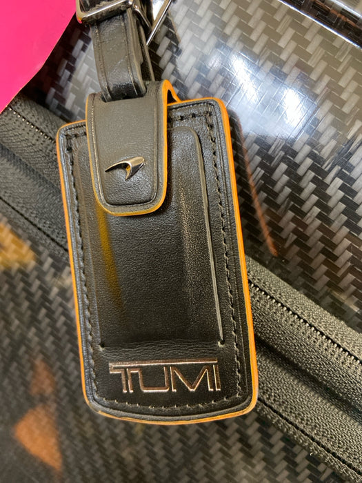 Tumi Gray & Black Carbon Fiber Canvas Men's Bag