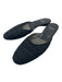 Stuart Weitzman Shoe Size 8.5 Black Cloth Woven Knit Round Toe Mule Mules Black / 8.5