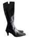 Stuart Weitzman Shoe Size 8.5 Black Brown Leather Square Point Toe Boots Black Brown / 8.5