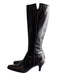 Stuart Weitzman Shoe Size 8.5 Black Brown Leather Square Point Toe Boots Black Brown / 8.5