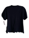Simone Rocha Size Medium Black Cotton Short Sleeve Round Neck Ruffle Detail Top Black / Medium