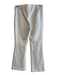 Theory Size 4 Ivory Polyamide Stretch Waist Flat Front No Pockets Flare Pants Ivory / 4