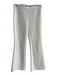 Theory Size 4 Ivory Polyamide Stretch Waist Flat Front No Pockets Flare Pants Ivory / 4