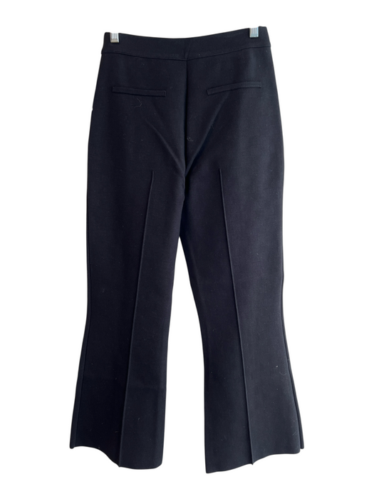 High Sport Size Medium Black Cotton & Lycra Flat Front Stretch Waist Pants Black / Medium