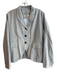 Hannoh Wessel Size 40 Gray Cotton Blend Pin Stripe 3 button Boxy Blazer Gray / 40