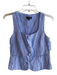 J Crew Size 00 Light Blue Linen Sleeveless Scoop Neck Front Button Top Light Blue / 00