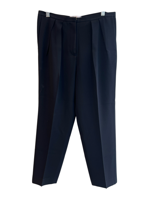 Alexander Wang Size 6 Black Acetate Blend Pockets Pleated Zip Fly Pants Black / 6