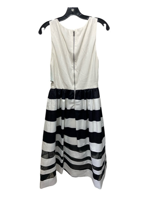 Alice + Olivia Size 10 White & Black Polyester, Silk & Viscose Blend Tank Dress White & Black / 10