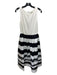 Alice + Olivia Size 10 White & Black Polyester, Silk & Viscose Blend Tank Dress White & Black / 10