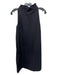 COS Size 6 Black Cotton High Neck Sleeveless Keyhole Back Hidden Pocket Dress Black / 6