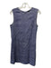 Theory Size 2 Blue Linen & Viscose Chambray Tank Back Zip Dress Blue / 2