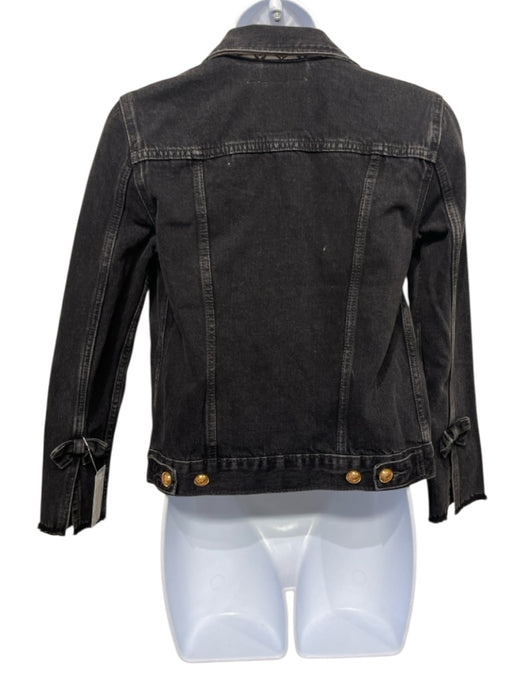 Ohama Couture Size XS Black, Brown, White Cotton Denim Long Sleeve Jacket Black, Brown, White / XS