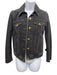 Ohama Couture Size XS Black, Brown, White Cotton Denim Long Sleeve Jacket Black, Brown, White / XS