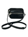 Alexander Wang Black & Silver Leather Zippers Rectangle Crossbody Belt Bag Bag Black & Silver / Mini