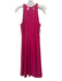 Halston Heritage Size 6 Hot pink Polyester Sleeveless Halter Neck Maxi Dress Hot pink / 6