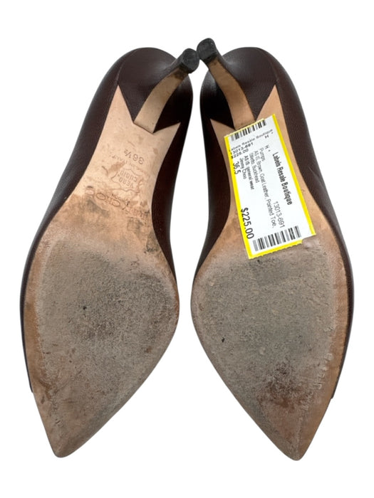 Jimmy Choo Shoe Size 36.5 Brown Goat Leather Pointed Toe Stiletto Pumps Brown / 36.5