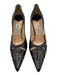 Jimmy Choo Shoe Size 36.5 Dark Brown Embossed Leather Pointed Toe Stiletto Pumps Dark Brown / 36.5