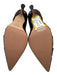 Jimmy Choo Shoe Size 36.5 Dark Brown Embossed Leather Pointed Toe Stiletto Pumps Dark Brown / 36.5