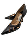 Jimmy Choo Shoe Size 36.5 Dark Brown Embossed Leather Pointed Toe Stiletto Pumps Dark Brown / 36.5