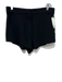 Amanda Uprichard Size L Black Polyester High Rise Zip & Hook Mini Shorts Black / L