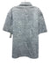 Lululemon Size XL Gray & White Synthetic Abstract Button Up Men's Short Sleeve Gray & White / XL