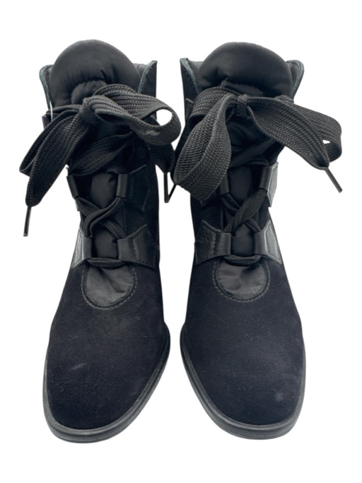 Pedro Garcia Shoe Size 39 Black Leather Upper Lace Up Almond Toe Boots Black / 39