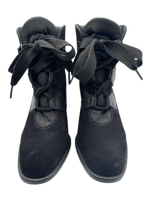 Pedro Garcia Shoe Size 39 Black Leather Upper Lace Up Almond Toe Boots Black / 39